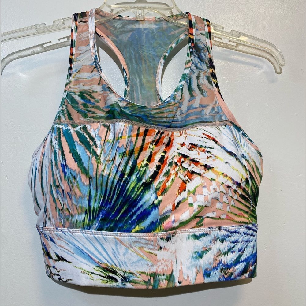 Fabletics Tropical‎ Sports Bra sz. Large
